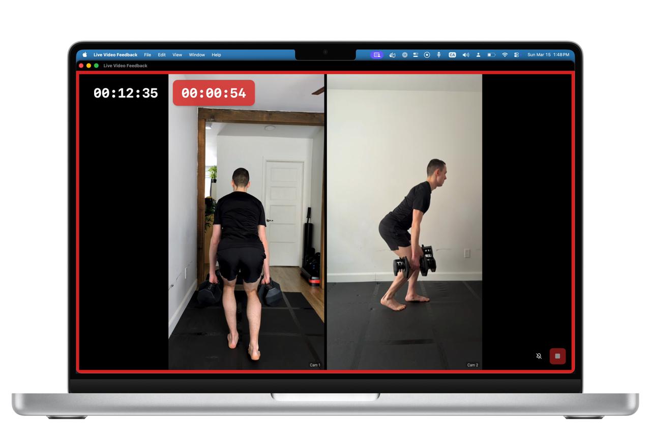 Live Video Feedback - Multi-camera live view on MacBook
